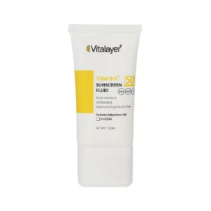 ضدآفتاب ویتامین ث ویتالیر دارای +SPF50 حجم 50 میلی لیتر بدون رنگ